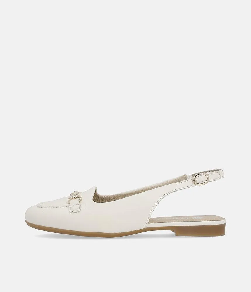 Remonte Pretty Beige Slingback Flats