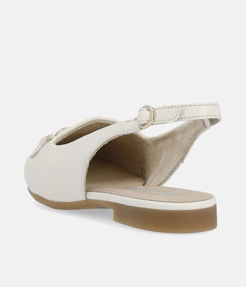 Remonte Pretty Beige Slingback Flats