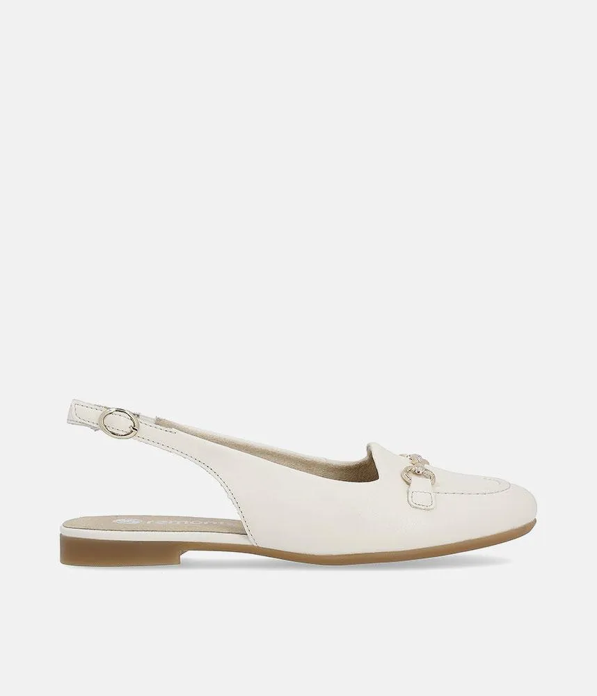 Remonte Pretty Beige Slingback Flats