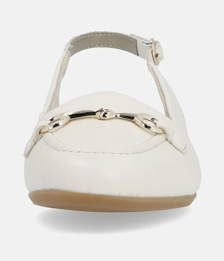Remonte Pretty Beige Slingback Flats