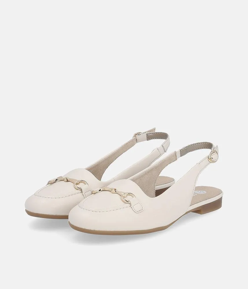 Remonte Pretty Beige Slingback Flats