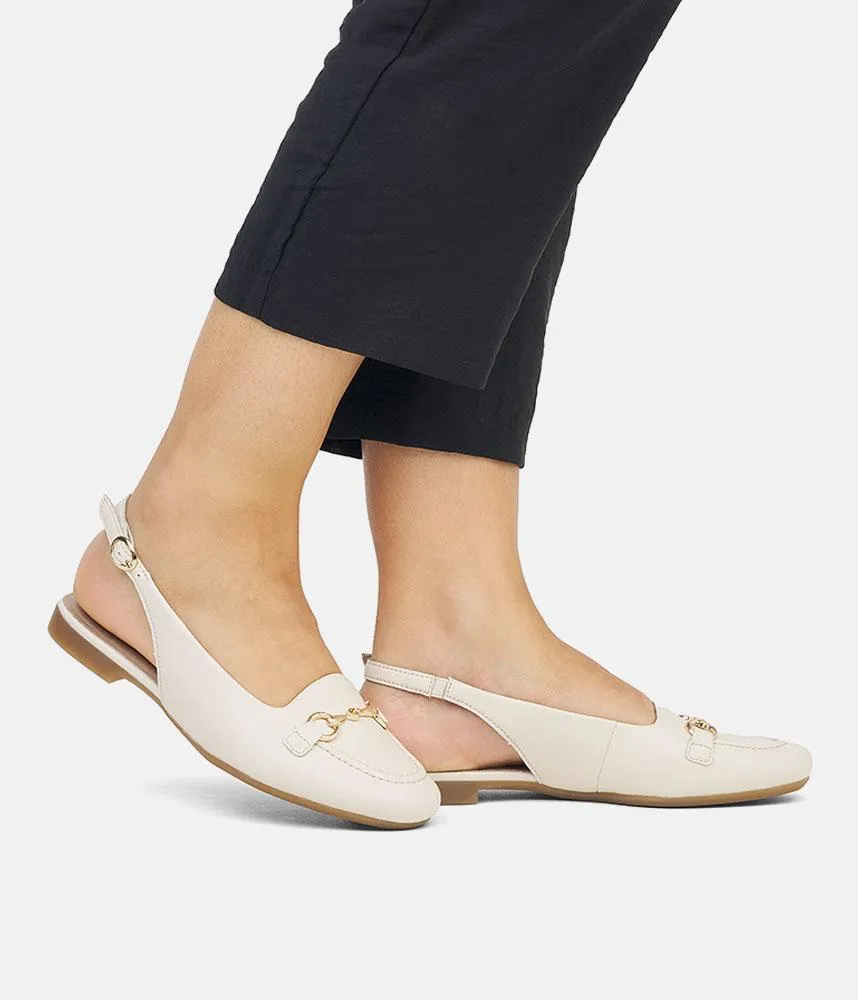 Remonte Pretty Beige Slingback Flats