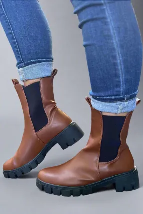 Renley Bootie - Dark Rust