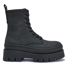 RUM1 DOUBLE CHUNKY LACE UP ANKLE BOOT