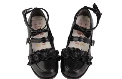 Sheep Puff~Kawaii Lolita Shoes Multicolors