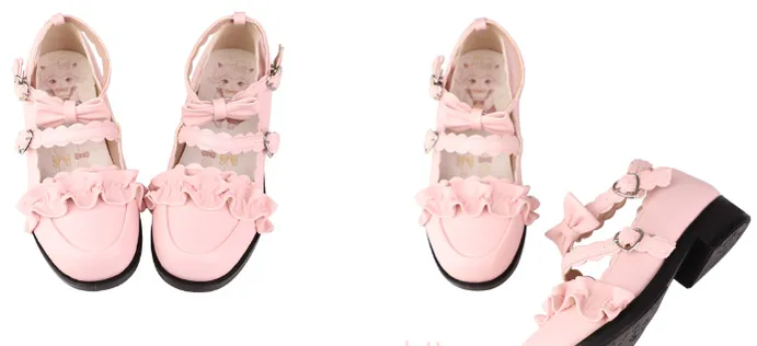 Sheep Puff~Kawaii Lolita Shoes Multicolors
