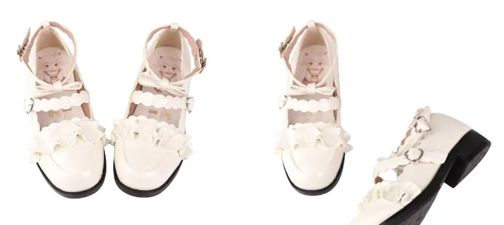 Sheep Puff~Kawaii Lolita Shoes Multicolors
