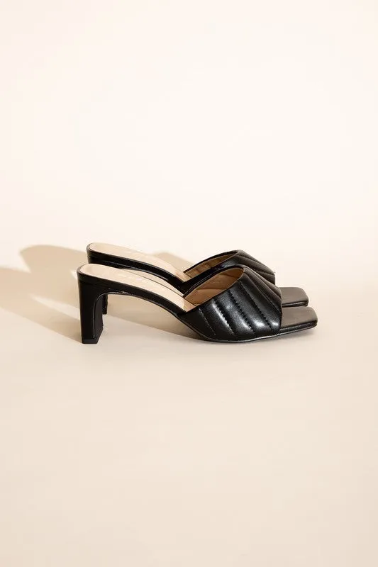 SODA NINA Slide Mule Heels
