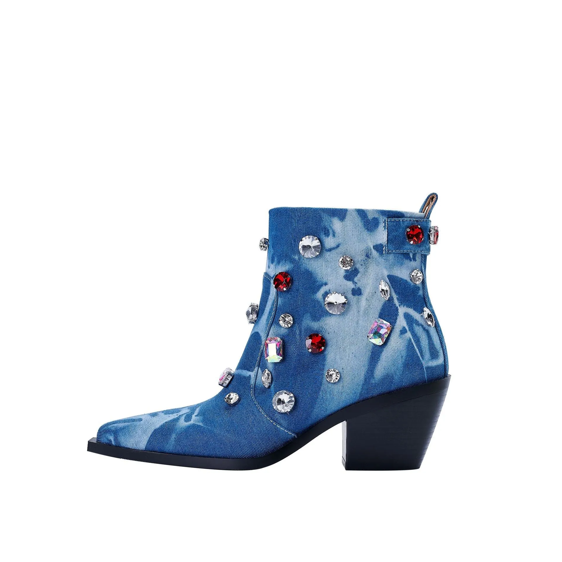 Sparkling Rhinestone-Embellished Cowboy Boots
