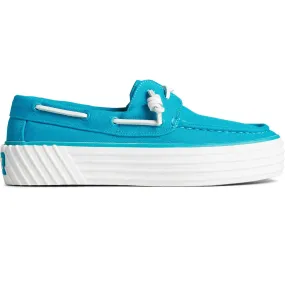 Sperry Womens Crest Platform Boat Shoes - Blue