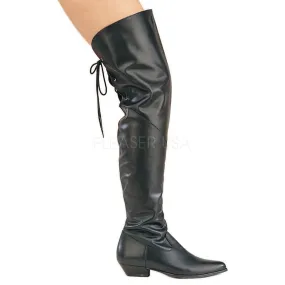 Thigh High Boots 1-inch Heels 8822