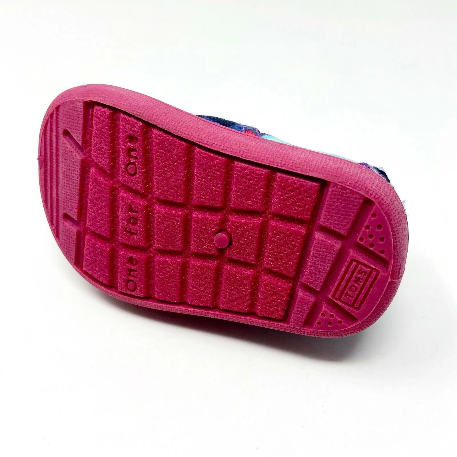 Toms Classics Purple Zig Zag Pop Tiny Size 2 Toddler Slip On Casual Canvas Flats
