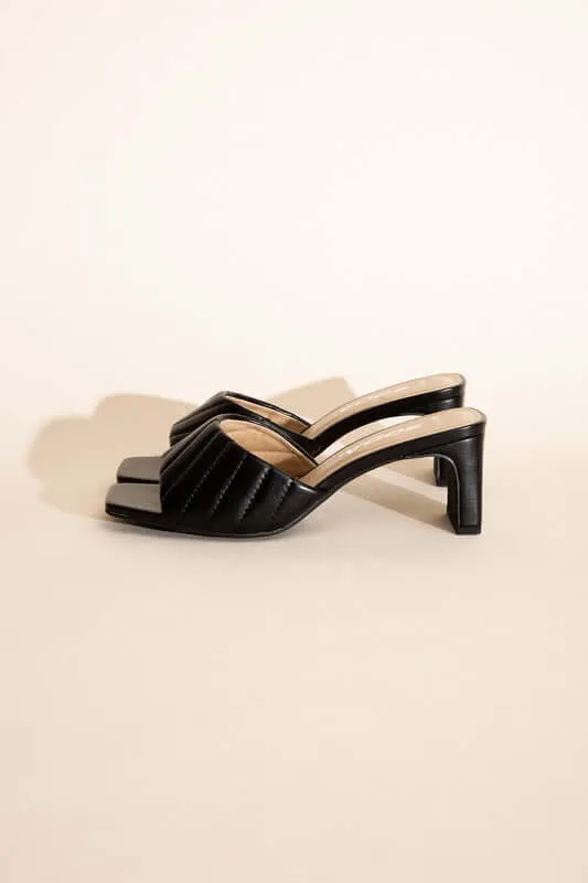 W-NINA Slide Mule Heels Sandals