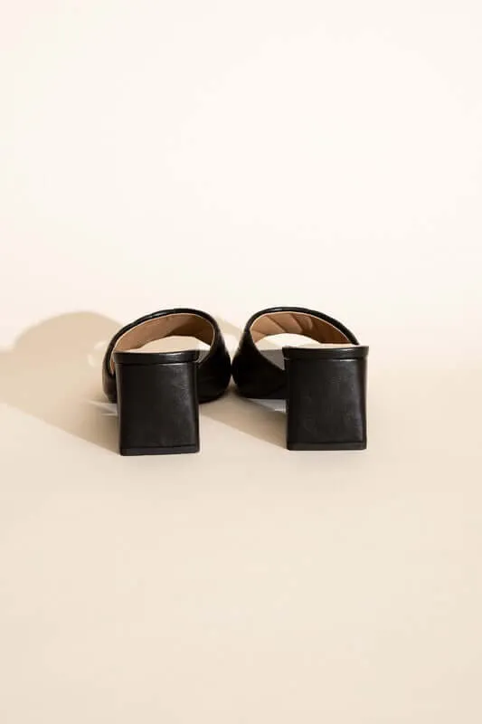 W-NINA Slide Mule Heels Sandals
