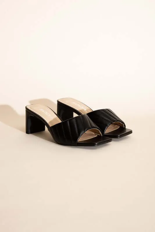 W-NINA Slide Mule Heels Sandals