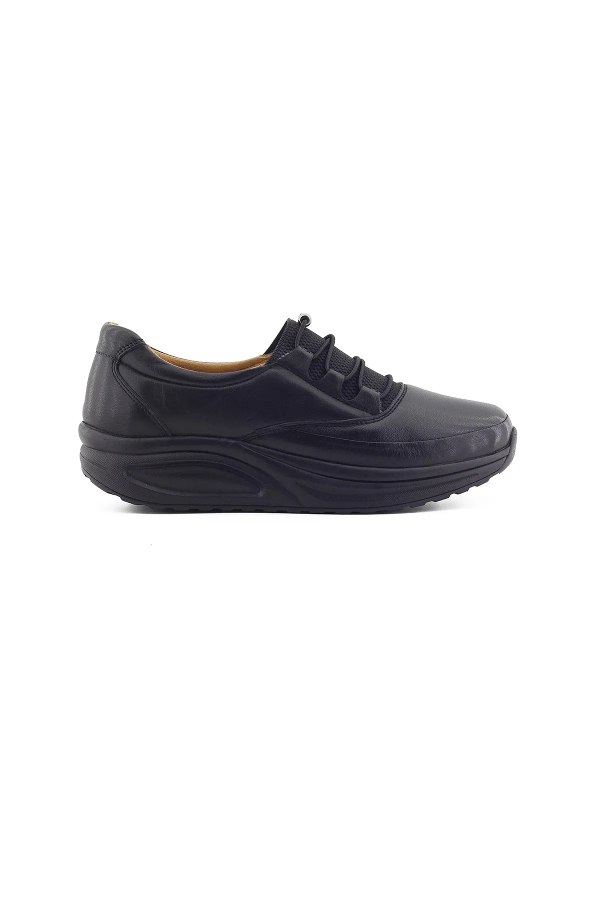 Women-s Black Orthopedic Heel Spur Light Walking Shoes