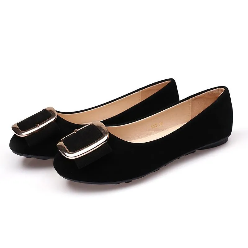Work Black Scrub Slip On Comfortable Flats