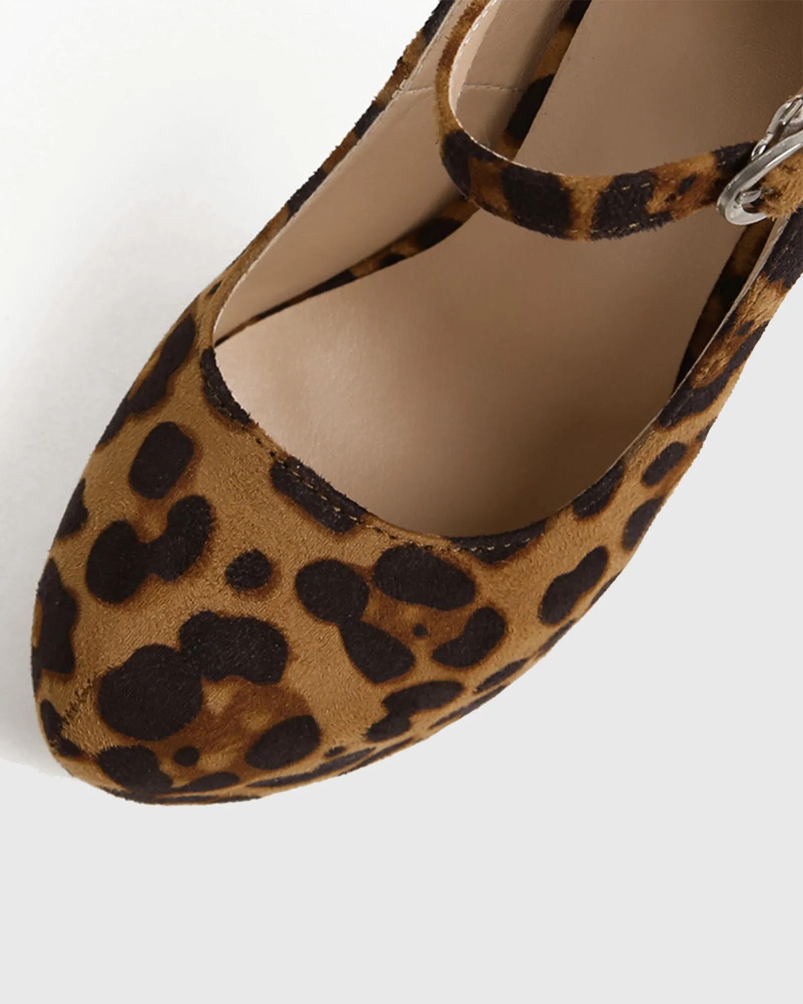 Zafirah Leopard Print Velvet Platform Pumps In Brown